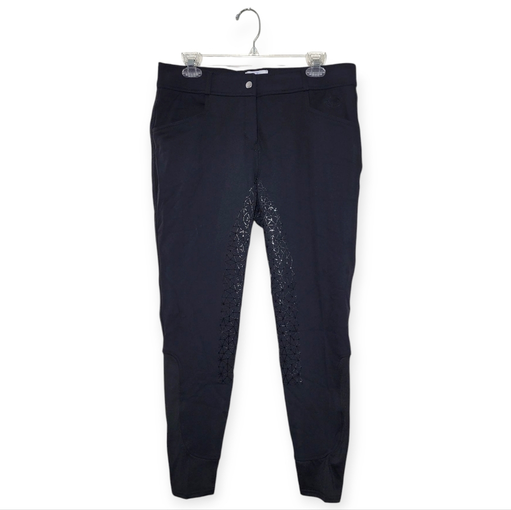 SMARTPAK HADLEY Silicon Full Grip Riding Breeches Black Size 32